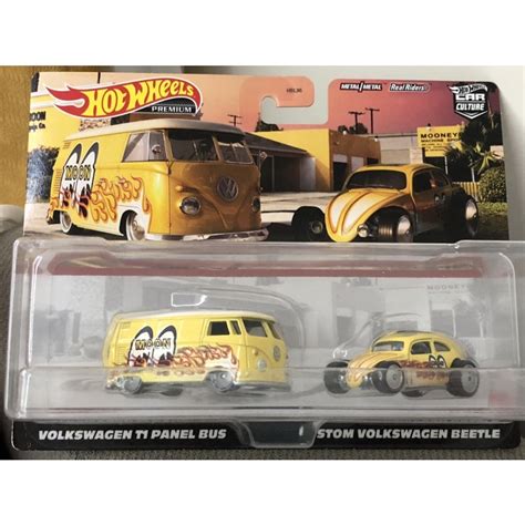 Hot Wheels Car Culture Volkswagen T1 Panel Bus E Custom Volkswagen Beetle Shopee Brasil