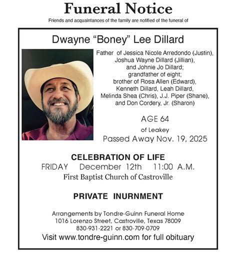 Tondre-Guinn Funeral Home | Castroville TX