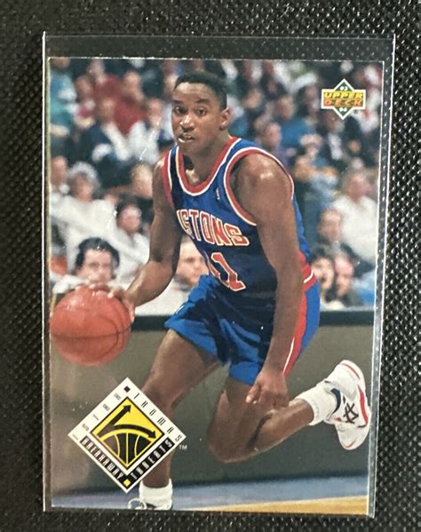 Isiah Thomas Card Lot Detroit Pistons Nba Basketball Recon Upper Deck