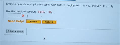 solved create  base  multiplication table  entries cheggcom