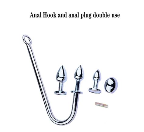 Replaceable Anal Hook Butt Plug Beads Dilator Metal Aluminum Alloy Sex Toy For Men Women Adult