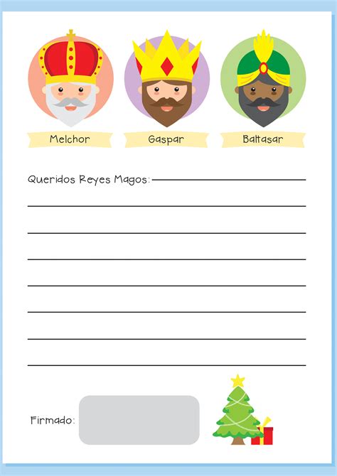 Cartas Para Los Reyes Magos Y Pap Noel Descargar Imprimir O Enviar