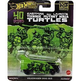 Teenage Mutant Ninja Turtles Volkswagen Drag Bus Hot Wheels Premium Pop Culture Real Riders