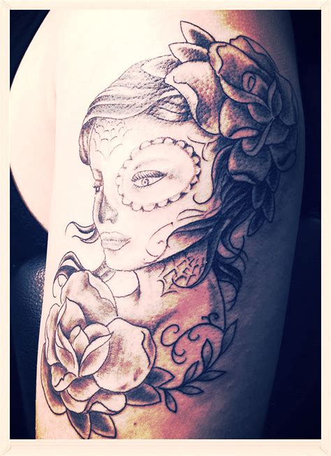 Dia De Los Muertos Portrait Tattoo Tattoos Tattoos And Piercings