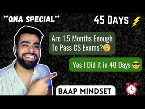 Are 1 5 Months Enough To Clear CS Exams CS Executive CS Professional