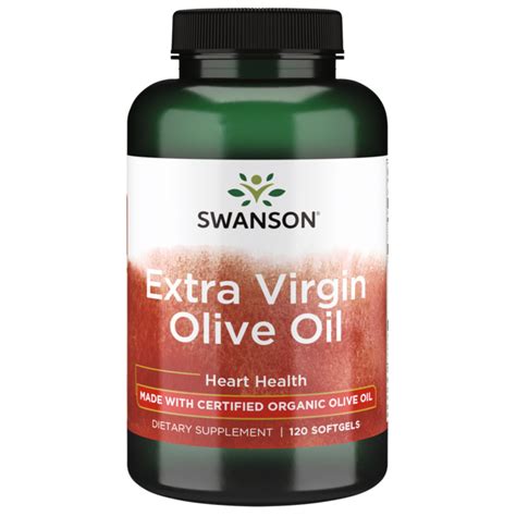 Olive Oil Supplement Organic 1 000 Mg Swanson Health Products