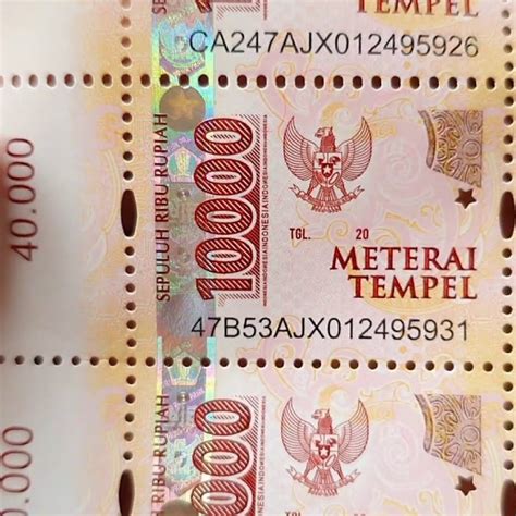 Materaiperangko Original 10000 Siplah