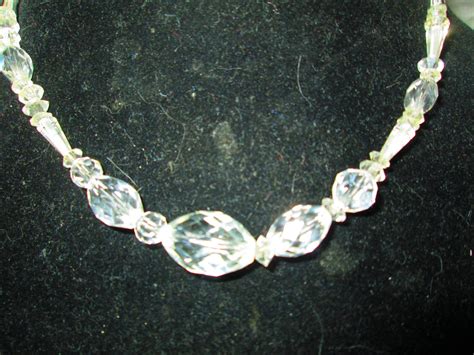 Beautiful Vintage Crystal Necklace Excellent Condition 16" Long | Carol ...