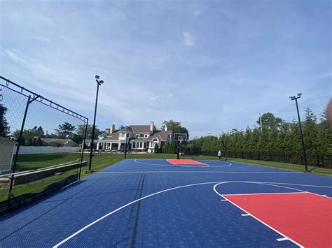 LED lighting basketball court | DeShayes Dream Courts