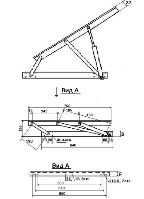 Схема установки подъемного механизма кровати - 95 фото