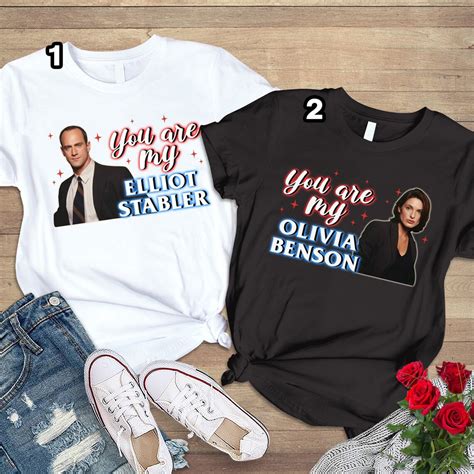 Elliot Stabler And Olivia Benson Couple Shirts Law And Order Shirt