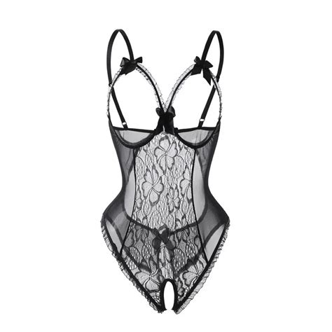 Lingerie For Women Sexy Teddy One Piece Lace Babydoll Bodysuit Nightie Plus Size