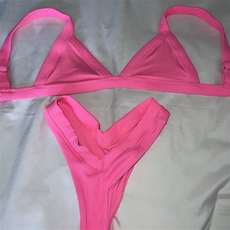 Oneone Hot Pink Bikini Never Worn Oneone Tagged Depop