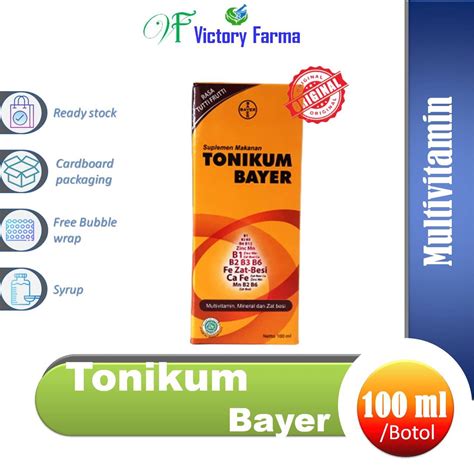 Jual Tonikum Bayer Botol 100 Ml Multivitamin Mineral Dan Zat Besi