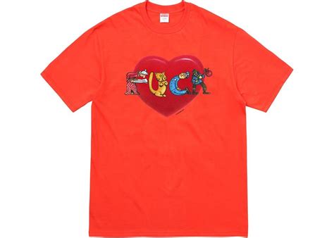 Buy Supreme Fuck Love Tee Brt Orange Online In Australia KickSTW