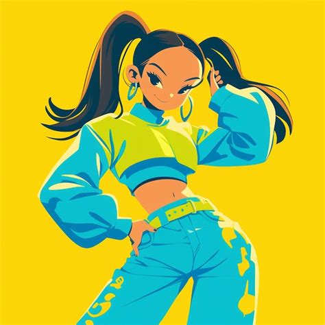 Premium Vector Latina Girl In Her Teens Learning To Dance