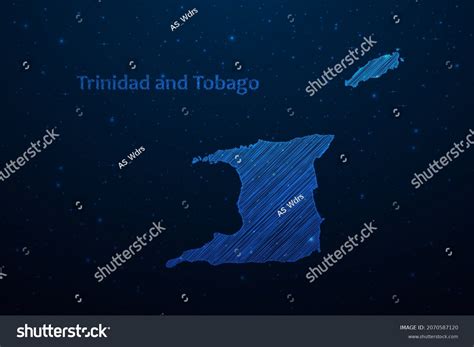 Trinidad And Tobago Map Hand Drawn Scribble Royalty Free Stock Vector 2070587120