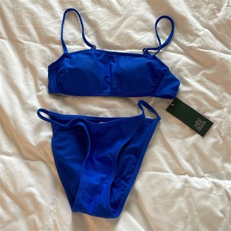 Wild Fable Swim Wild Fable Bikini Swim Set Xs Blue Poshmark
