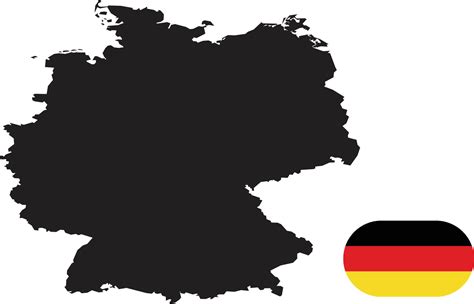 map and flag of Germany 11175242 Vector Art at Vecteezy