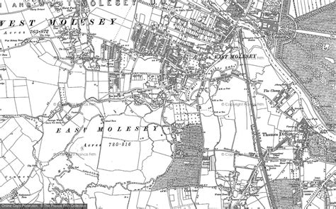 Old Maps Of East Molesey Surrey Francis Frith