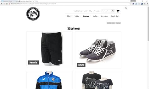 Sturm Graz Online-Shop