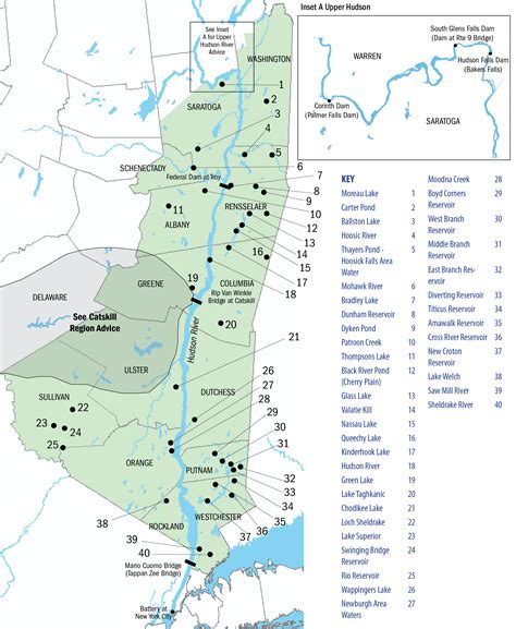hudson river tributaries region fish advisories