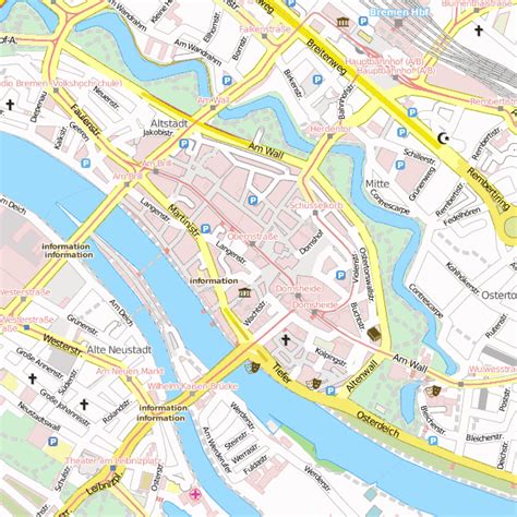 Bremen Stadtplan Von Citysam Und Hotels In Bremen Im Stadtplan