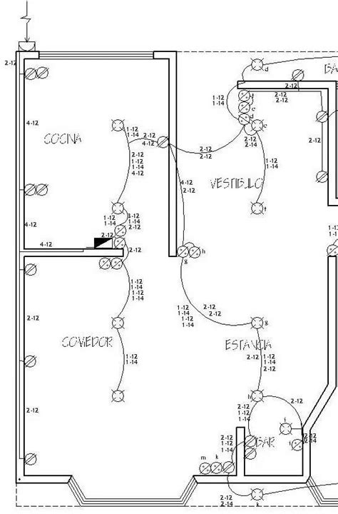 Instalaciones Eléctricas Residenciales Detalle De Plano Eléctrico