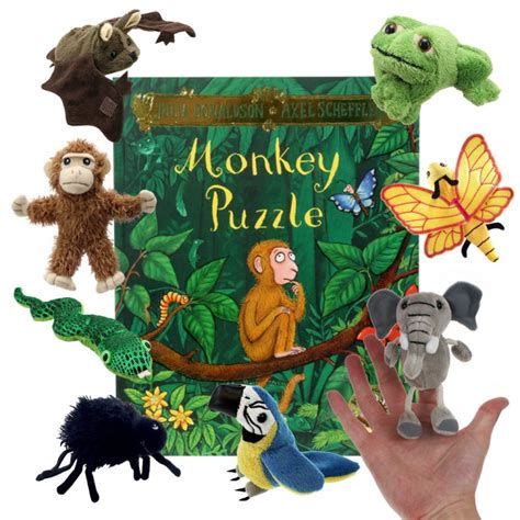 Monkey Puzzle Book With Finger Puppets