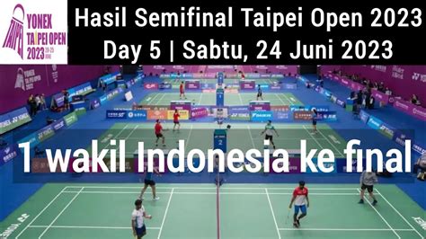 Hasil Semifinal Taipei Open 2023 Chico Aura Dwi Wardoyo Ke Final