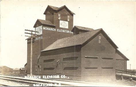 Wheatland Nd Rppc 1911 View Of Monarch Grain Elevator 1869983990
