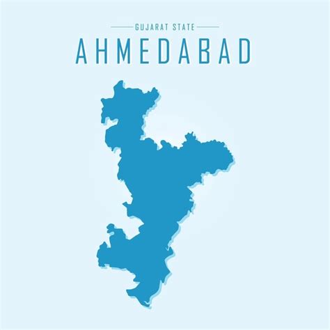 ahmedabad districts map images stock   objects vectors