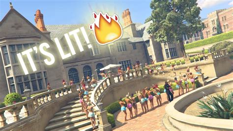 GTA 5 RP PARTY AT THE PLAYBOY MANSION GTA 5 Roleplay YouTube