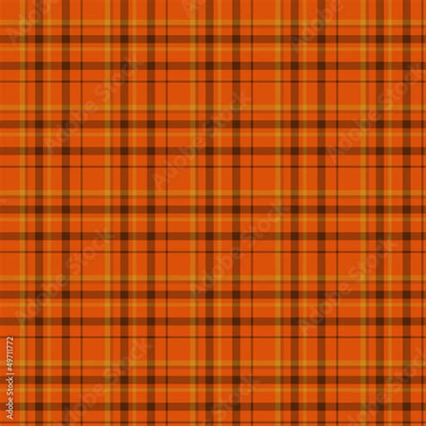 Orange and Black Plaid Fabric Background Stock Illustration | Adobe Stock