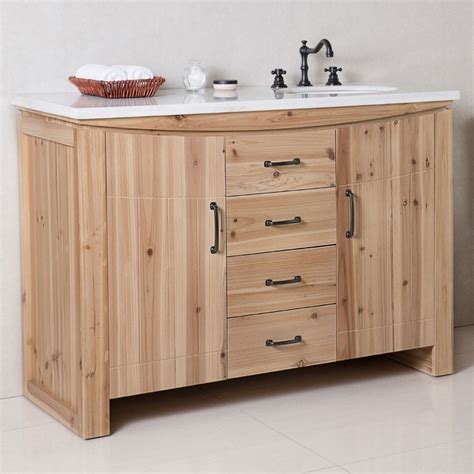 Bellaterra 6001R-48-NL-JW 48 Inch Single Sink Vanity Solid Fir In ...