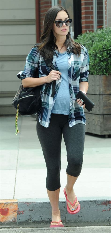 Pregnant MEGAN FOX Leaves Cafe Gratitude in Venice Beach 05/16/2016
