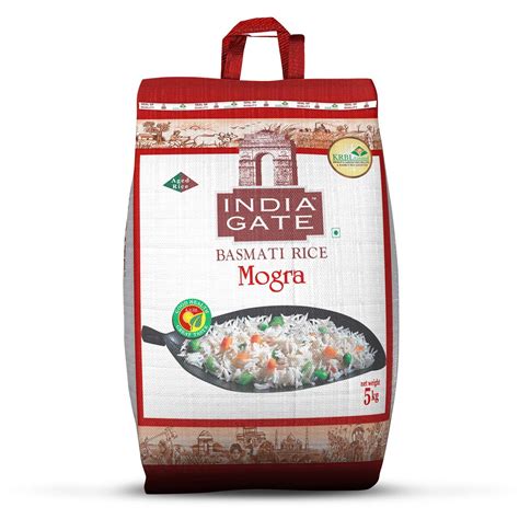 5kg India Gate Basmati Rice Bag, Mogra, (Broken Rice) | Meena Online ...