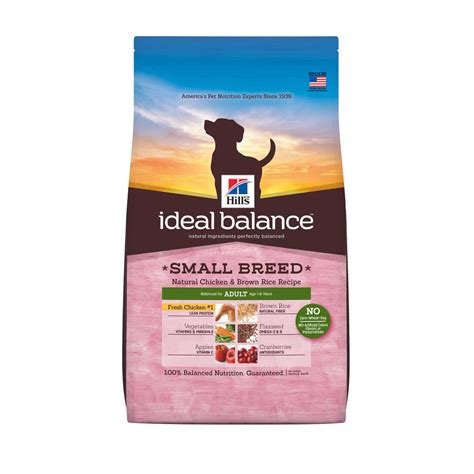 Hill's Ideal Balance Small Breed Natural Chicken & Brown Rice Adult Dry ...