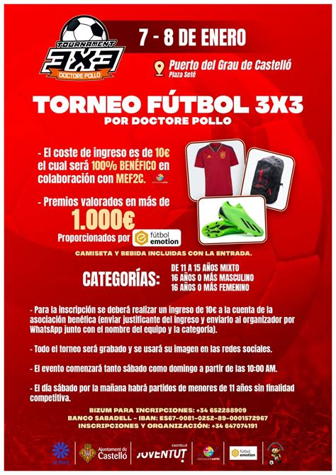 TORNEO FÚTBOL 3X3 POR DOCTORE POLLO - PortCastelló