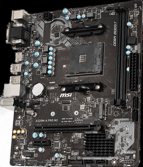 Материнская плата MSI A320M-A Pro-M2 (sAM4, AMD A320, PCI-Ex16) – фото ...