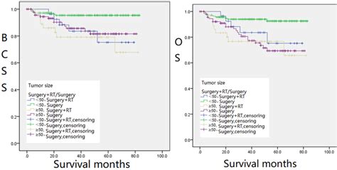 Kaplanmeier Survival Curves For Bcss Leftfigure 3a And Os