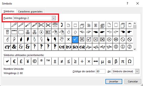 Marca de verificación checkmark en Excel Excel Total