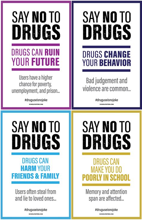Say No To Drugs Poster Package Llc