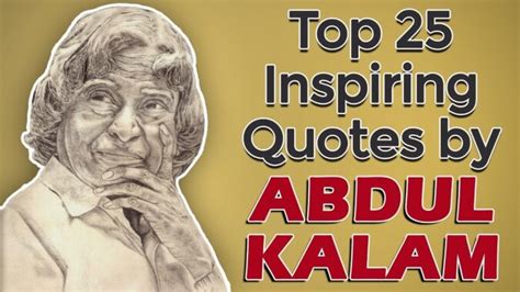 Top 25 Inspirational & Motivational Quotes by APJ Abdul Kalam | Missile ...