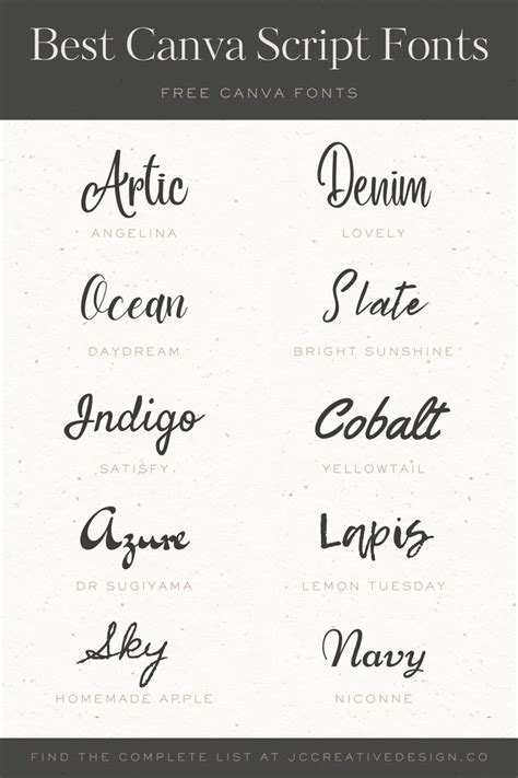 fonts  canva  elegant  script fonts font combo