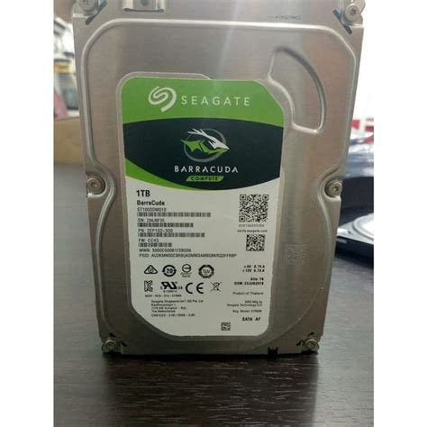 Seagate BarraCuda Harddisk Internal PC 1TB SATA
