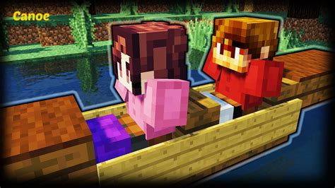 Minecraft - How To Make A Canoe - YouTube