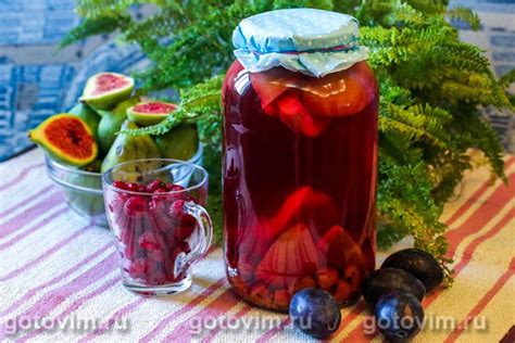 Компот из груши с малиной на зиму. Рецепт с фото