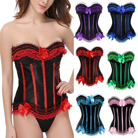 Elainilye Fashion Corset Tops For Women Plus Size Corsets Bustier Lingerie Gothic Shapewear Sexy