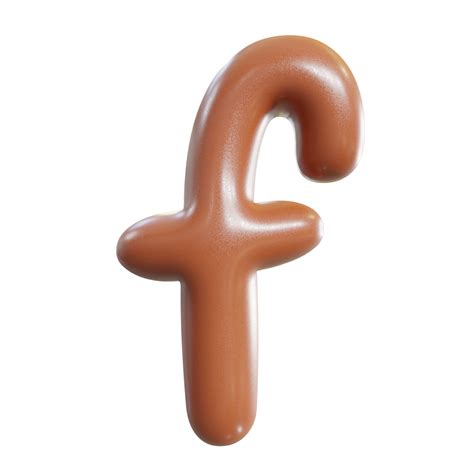 Chocolate Alphabet Font 3d Render 22281753 Png